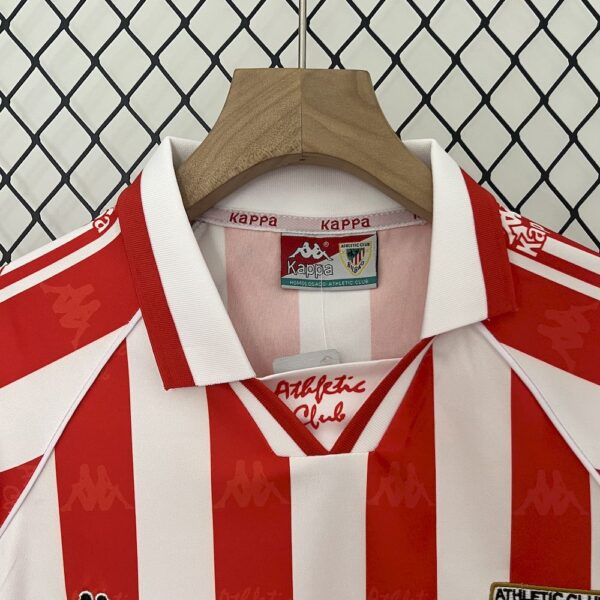 Athletic Bilbao 1995/97 Home Kids Retro Jersey And Shorts - Image 3
