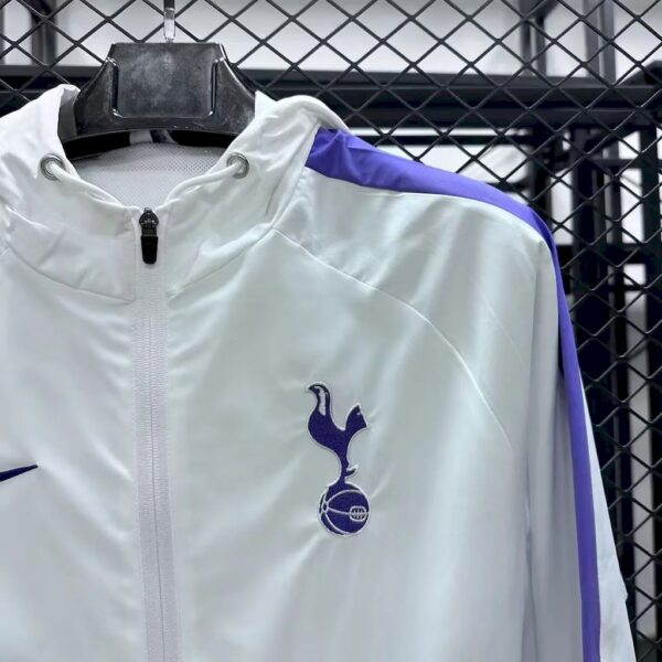 Tottenham Hotspur 2025/26 White Windbreaker - Image 4