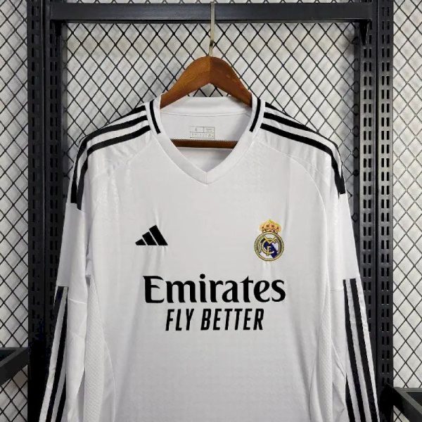 Real Madrid 2024/25 Home Long Sleeves Jersey - Image 2