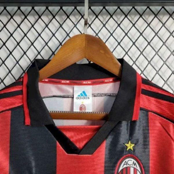 Ac Milan 1998/99 Home Retro Jersey - Image 4