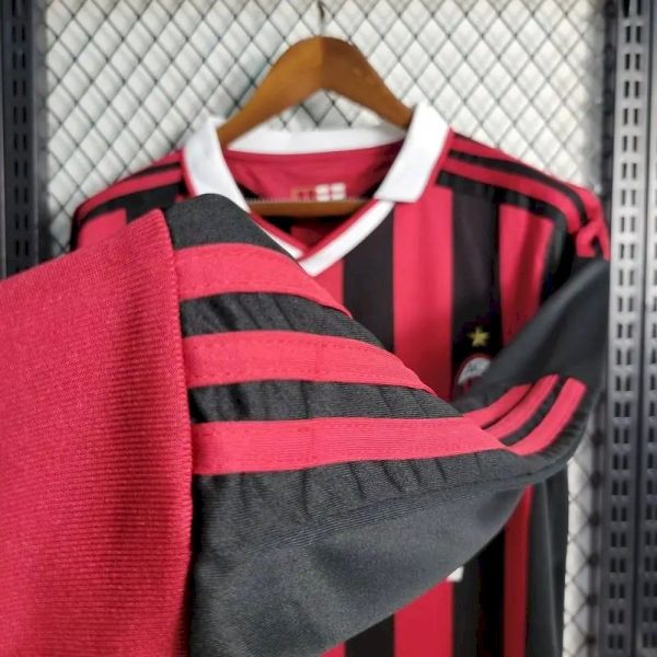 Ac Milan 2009/10 Home Long Sleeves Retro Jersey - Image 10