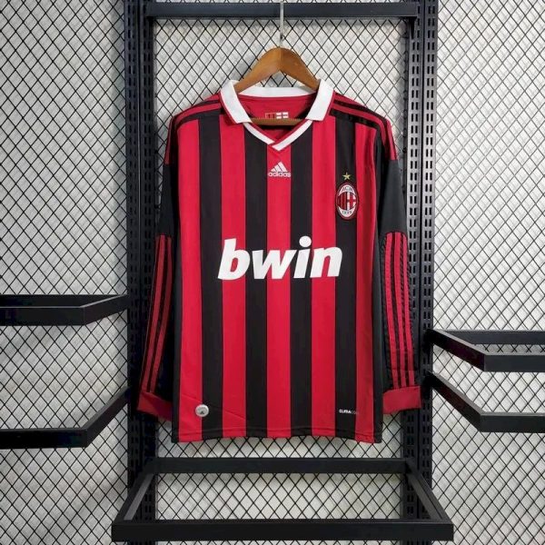 Ac Milan 2009/10 Home Long Sleeves Retro Jersey