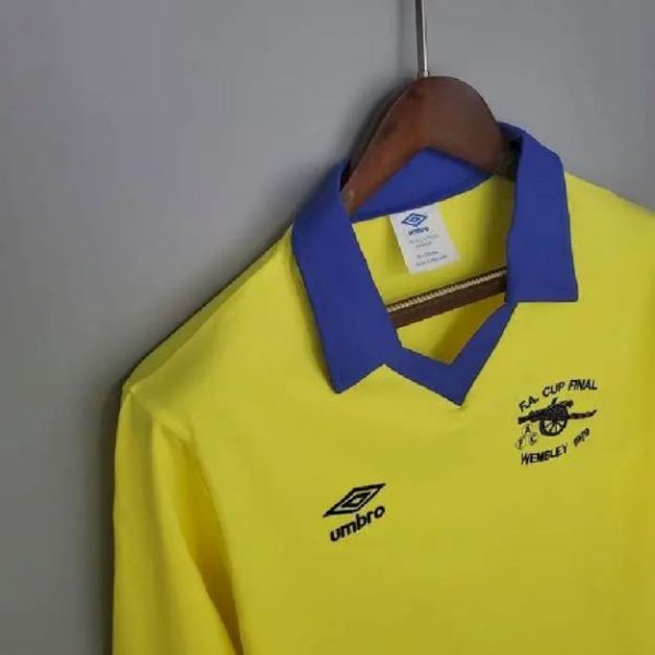 Arsenal 1971/79 Away Long Sleeve Retro Jersey - Image 3