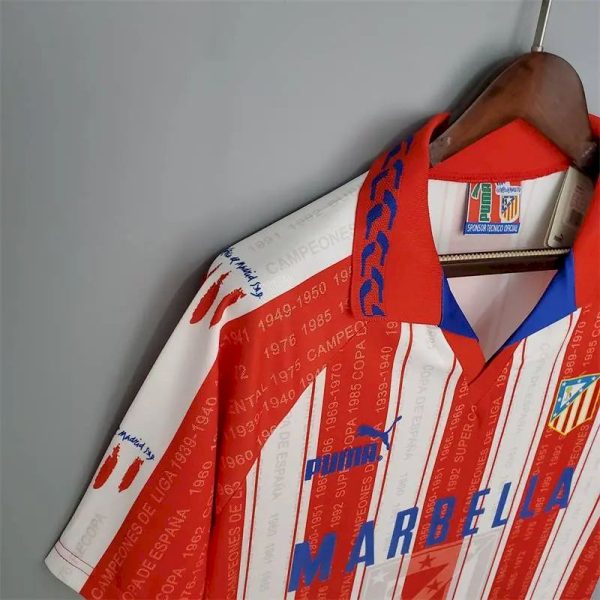 Atletico Madrid 1995/96 Home Retro Jersey - Image 3