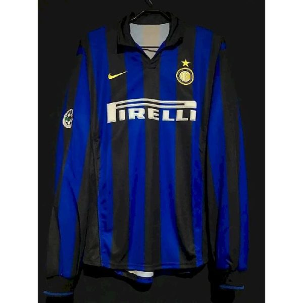 Inter Milan 1998/99 Home Baggio Long Sleeves Retro Jersey
