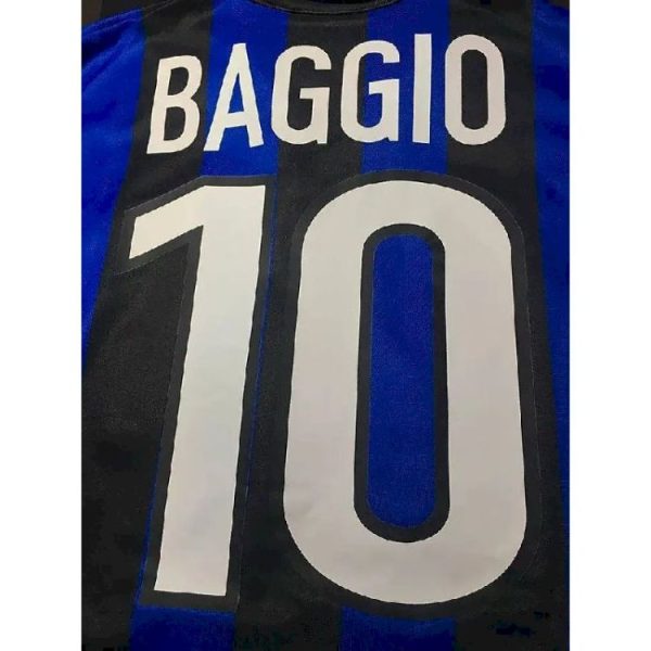 Inter Milan 1998/99 Home Baggio Long Sleeves Retro Jersey - Image 4