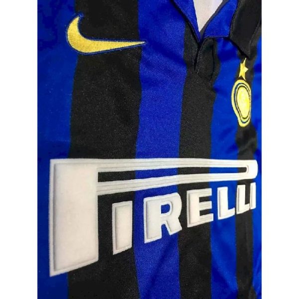 Inter Milan 1998/99 Home Baggio Long Sleeves Retro Jersey - Image 5