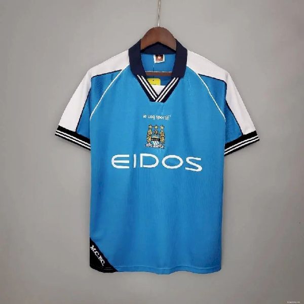 Manchester City 1999/01 Home Retro Jersey - Image 9