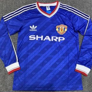 Manchester United 1986/88 Third Long Sleeves Retro Jersey