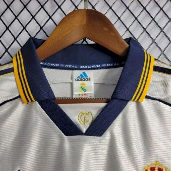 Real Madrid 1998/00 Home Long Sleeves Retro Jersey - Image 13