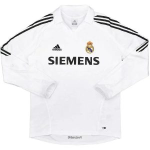 Real Madrid 2005/06 Home Long Sleeves Retro Jersey