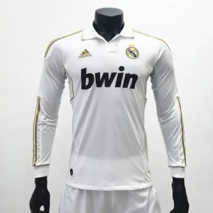 Real Madrid 2011/12 Home Long Sleeves Retro Jersey