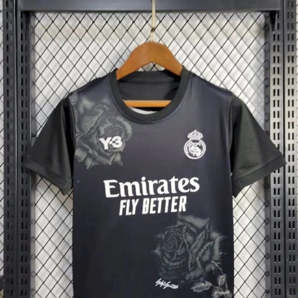 Real Madrid 2024/25 Y-3 Rose Special Edition Kids Kit - Image 2
