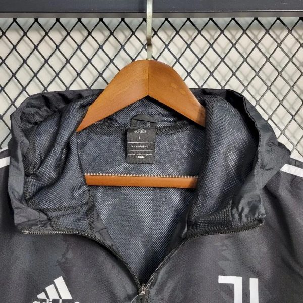 Juventus Black 2023-24 Windbreaker - Image 3