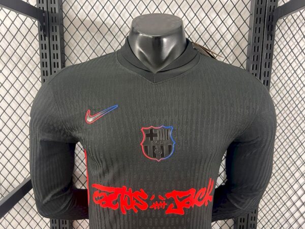 Barcelona 2024/25 Travis Scott Edition Away Long Sleeves Jersey Player Version - Image 6