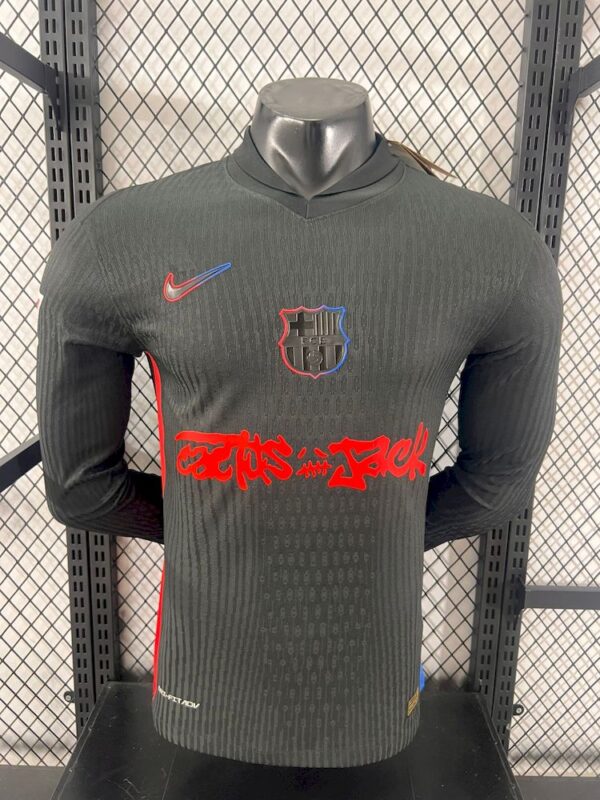 Barcelona 2024/25 Travis Scott Edition Away Long Sleeves Jersey Player Version